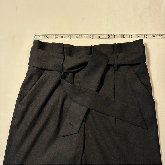 Veronica Beard Women's Black-Tie Waist Linen Blend Pants Size 8 - Picture 3 of 16